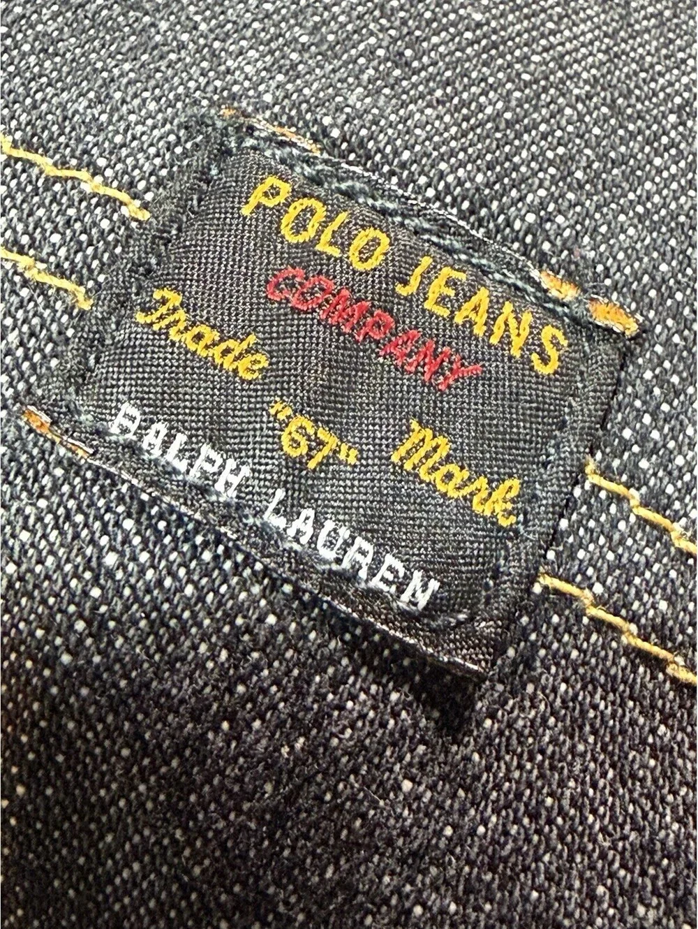 Polo Jeans Co. Ralph Lauren Men’s Blue Denim Medium Wash Carpenter 5-Pocket